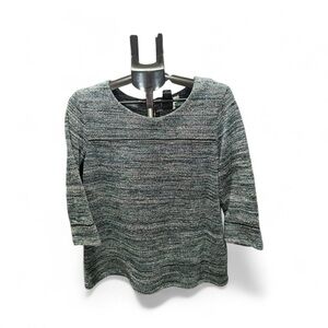 Kim Rogers Black and White Knit Sweater